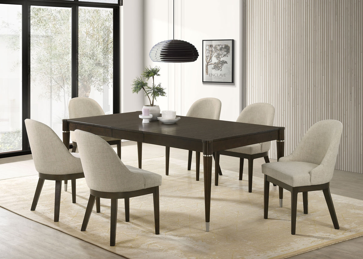 Tampa Furniture Outlet - Coaster - Reseda 7-piece Rectangular Dining Set Ash Brown - 193671-S7