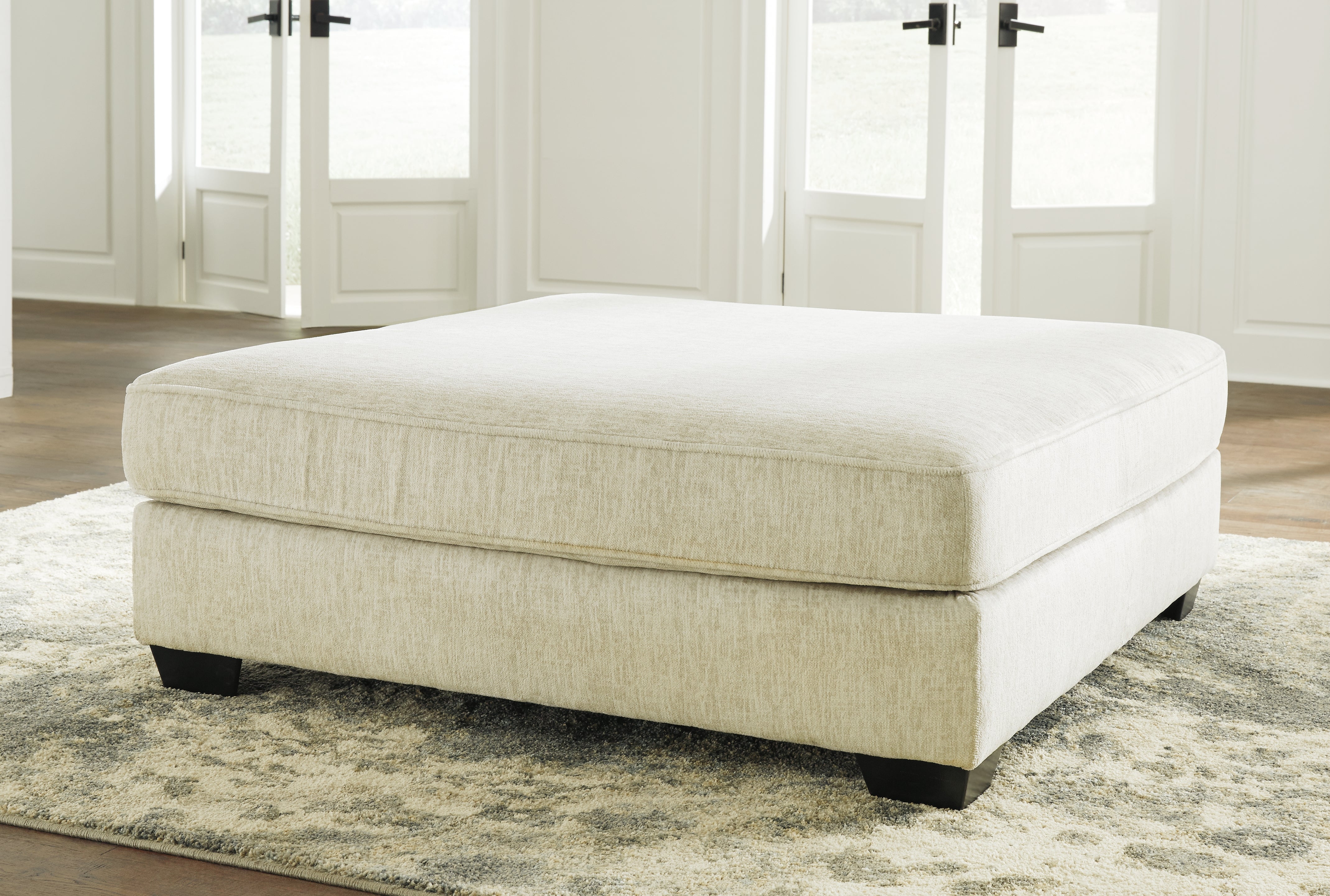 Tampa Furniture Outlet Lutz - Ashley Furniture - Rawcliffe Living Room - Oversized Accent Ottoman / Parchment - 1960408