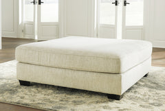 Tampa Furniture Outlet Lutz - Ashley Furniture - Rawcliffe Living Room - Oversized Accent Ottoman / Parchment - 1960408