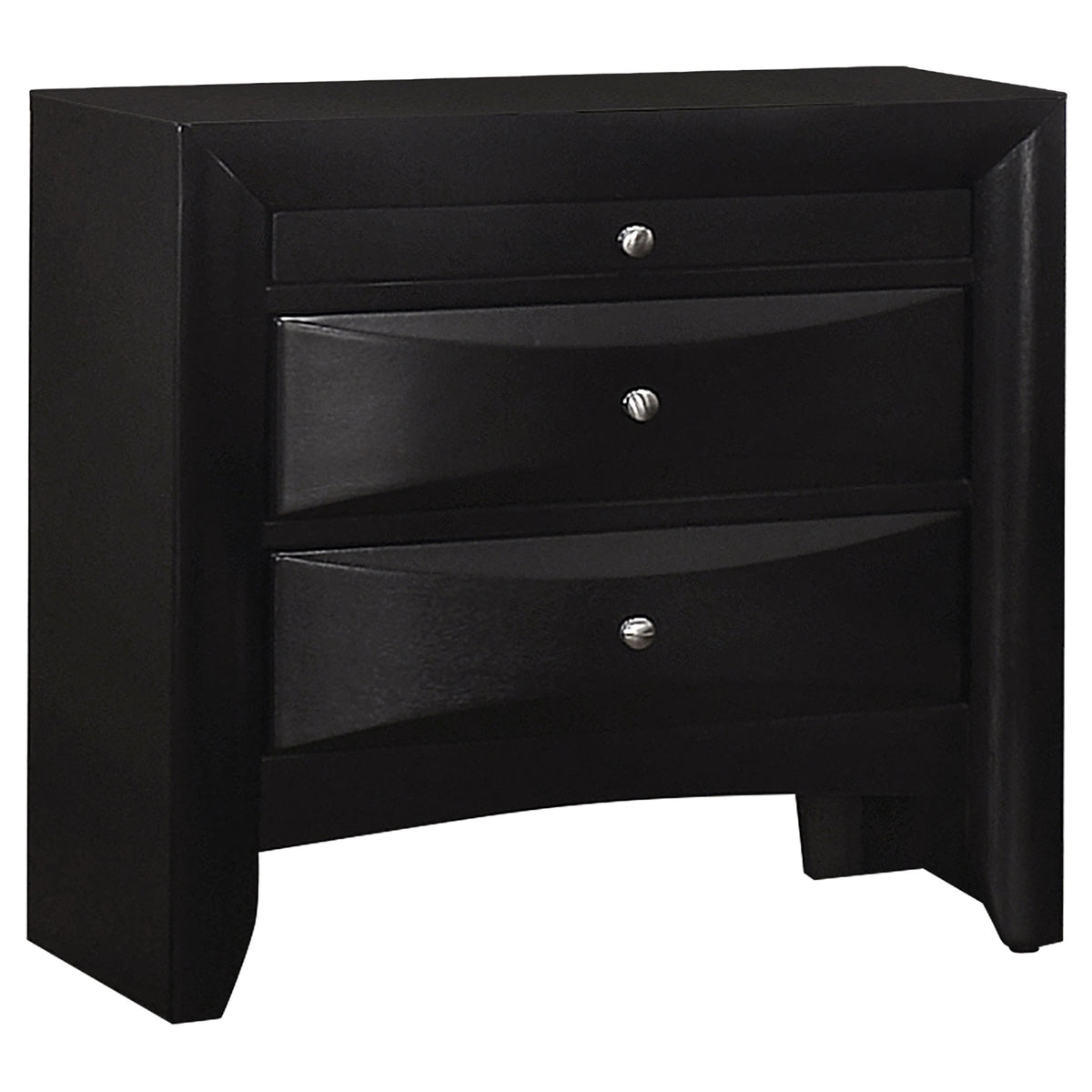 Tampa Furniture Outlet - Coaster - Briana 2-drawer Nightstand Black - 200702