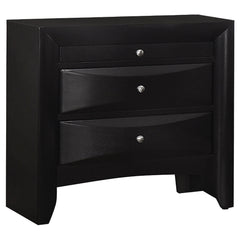 Tampa Furniture Outlet - Coaster - Briana 2-drawer Nightstand Black - 200702