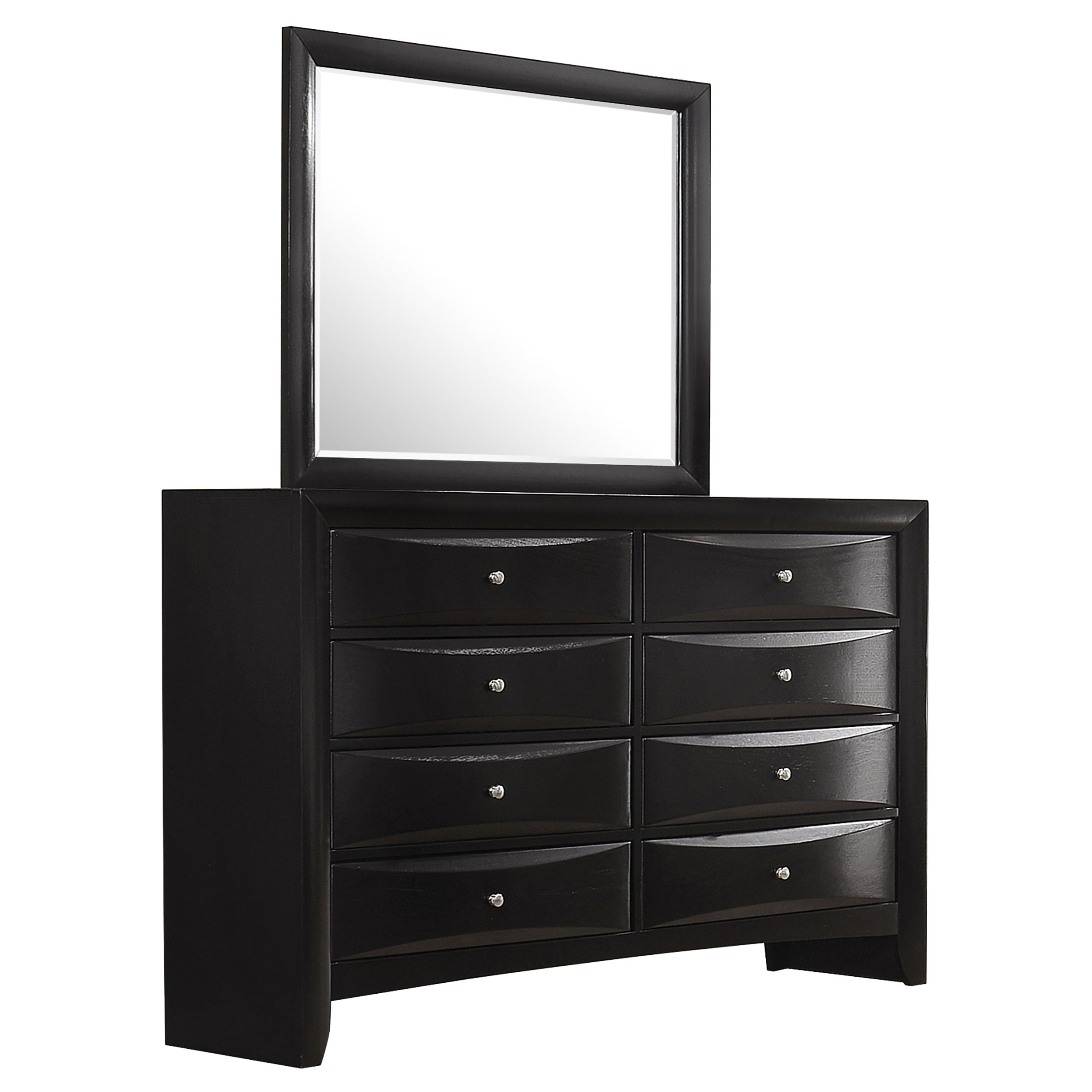 Tampa Furniture Outlet - Coaster - Briana 8-drawer Dresser with Mirror Black - 200703M