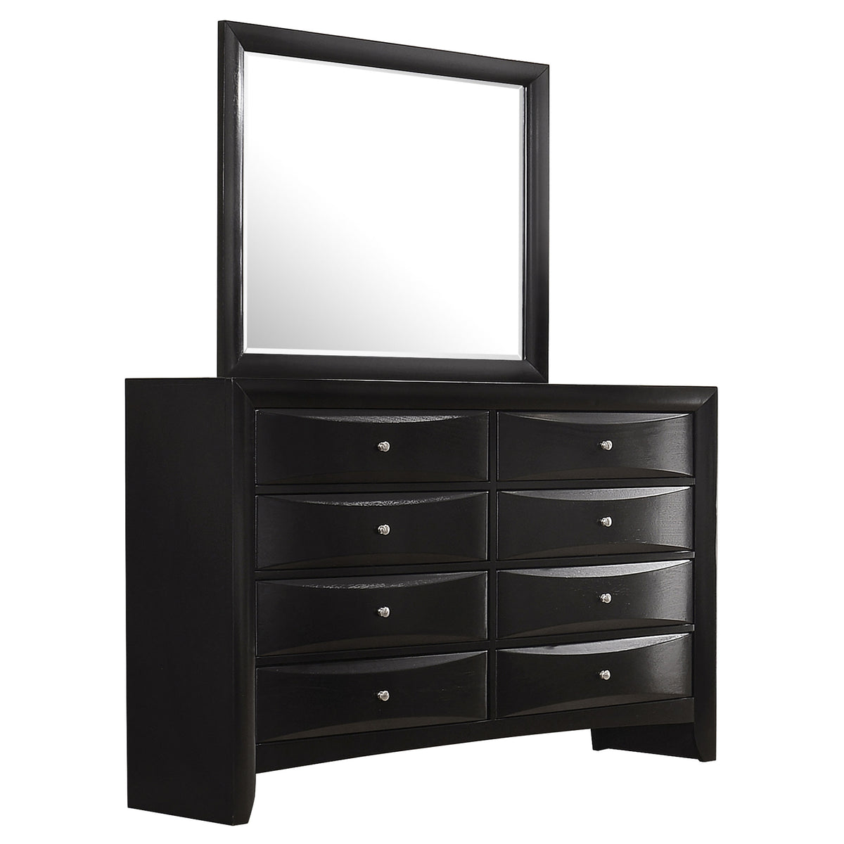Tampa Furniture Outlet - Coaster - Briana 8-drawer Dresser with Mirror Black - 200703M