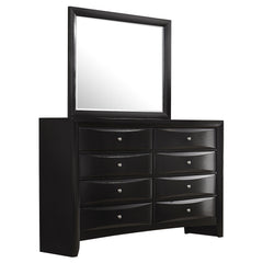 Tampa Furniture Outlet - Coaster - Briana 8-drawer Dresser with Mirror Black - 200703M