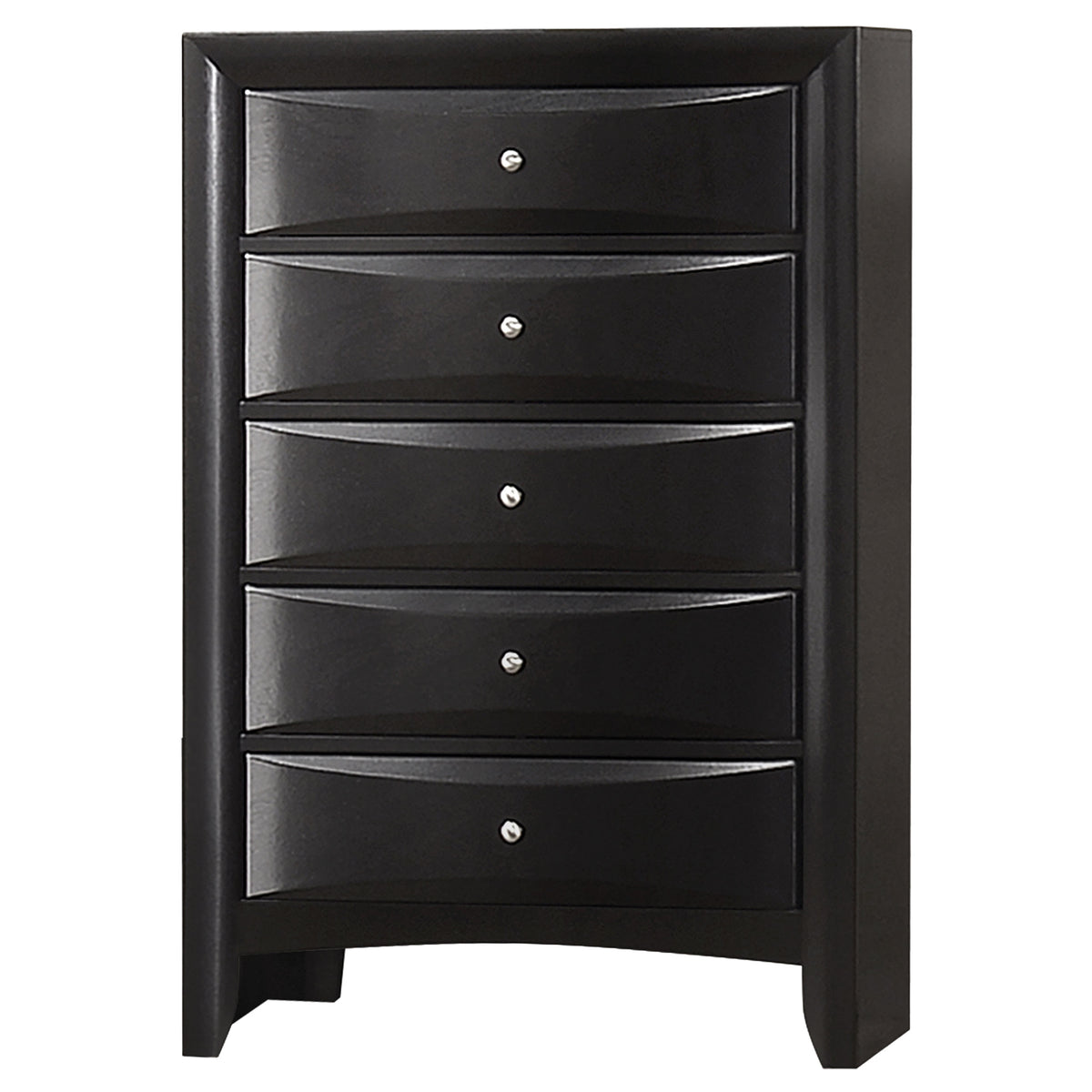 Tampa Furniture Outlet - Coaster - Briana 5-drawer Bedroom Chest Black - 200705