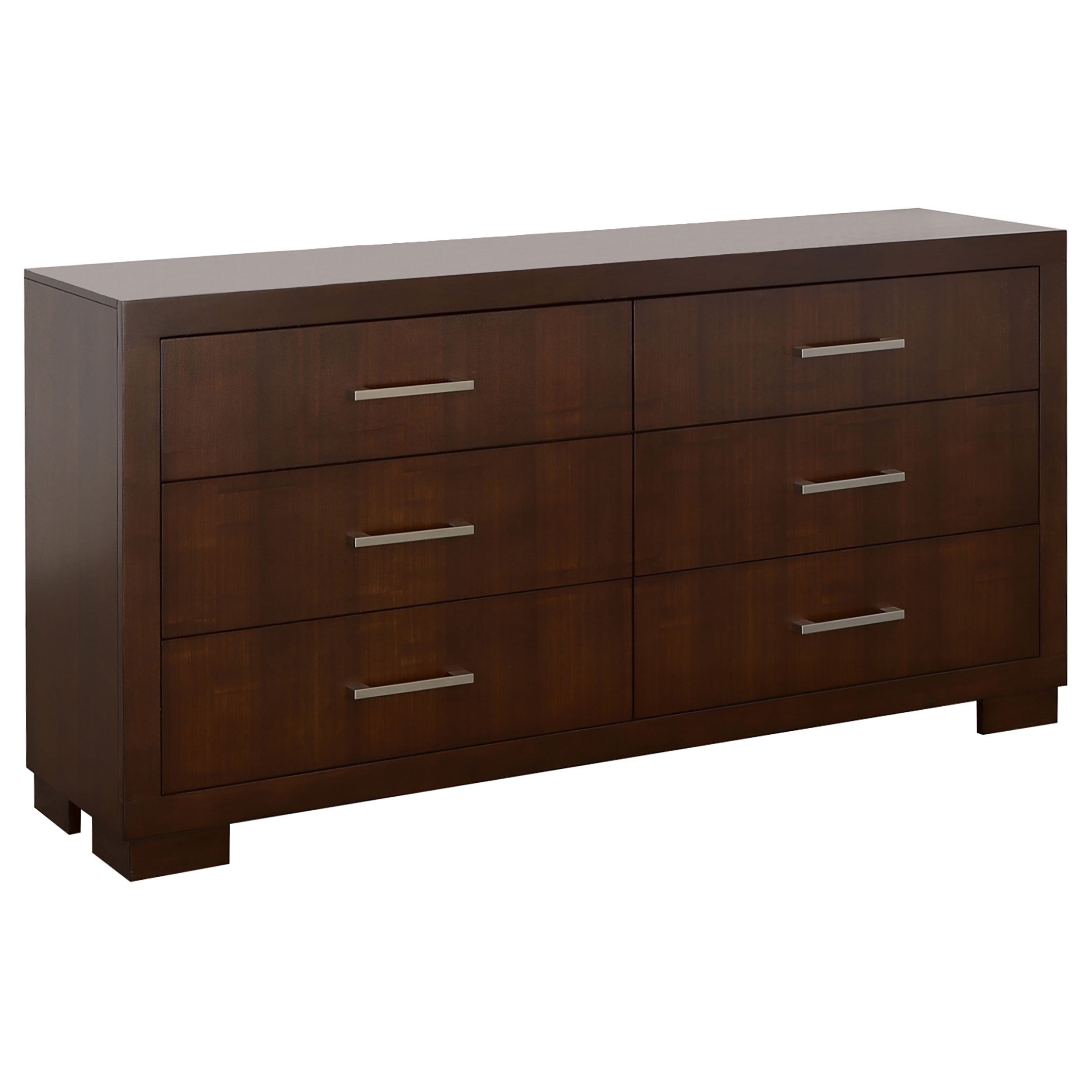 Tampa Furniture Outlet - Coaster - Jessica 6-drawer Dresser Cappuccino - 200713