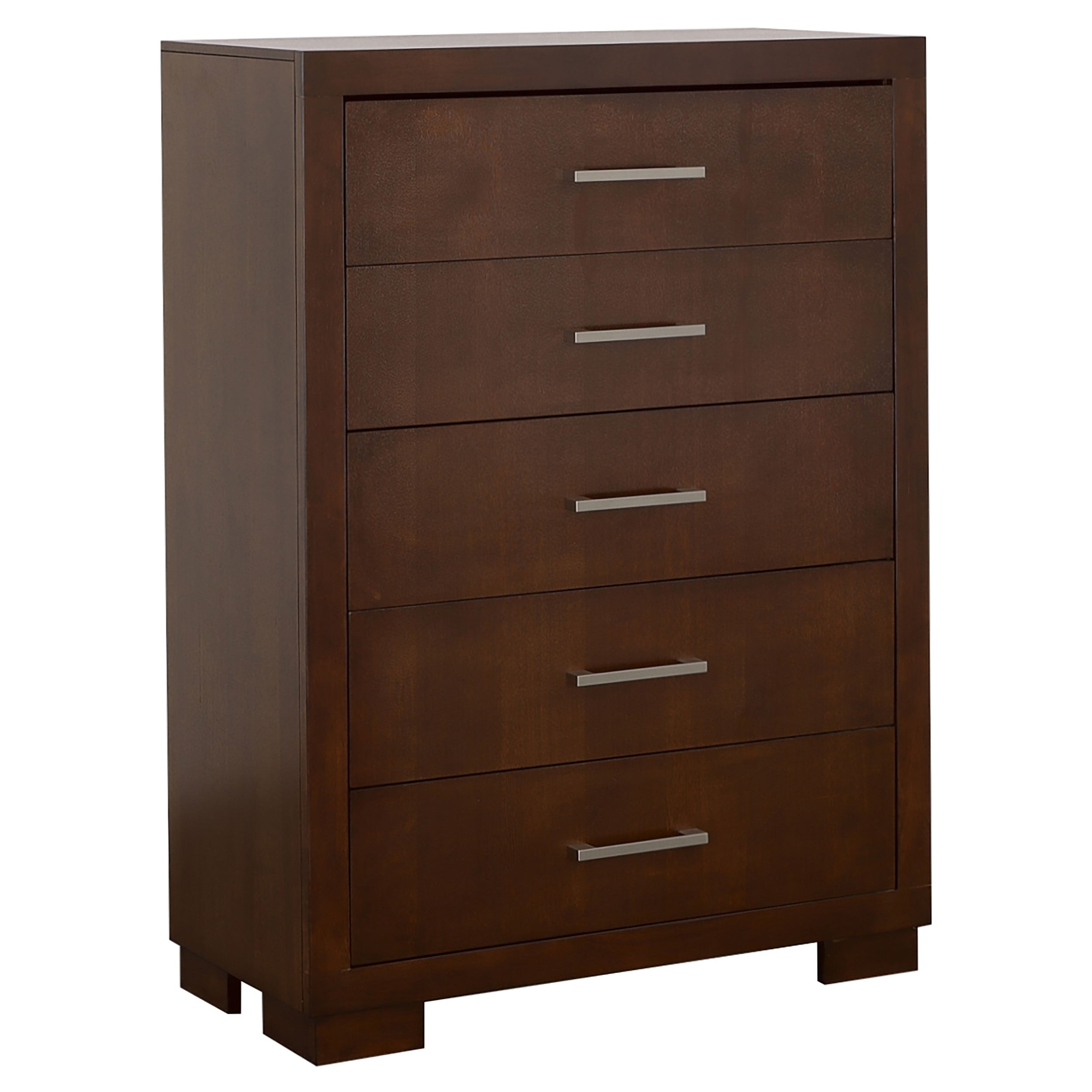 Tampa Furniture Outlet - Coaster - Jessica 5-drawer Bedroom Chest Cappuccino - 200715