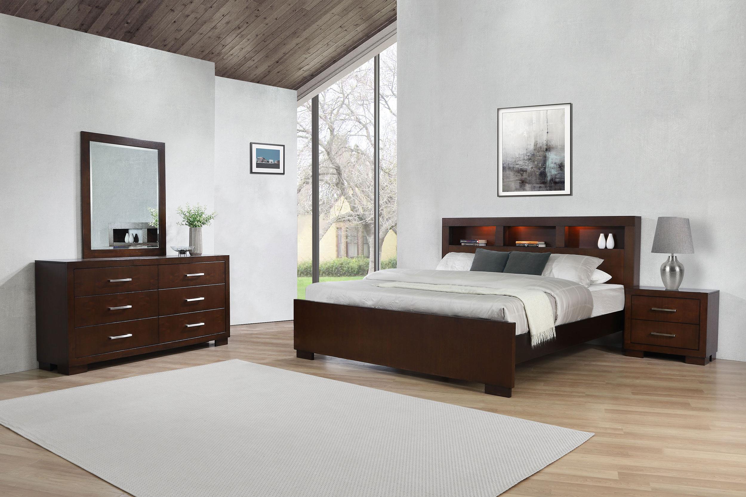 Tampa Furniture Outlet - Coaster - Jessica 4-piece Eastern King Bedroom Set Cappuccino - 200719KE-S4