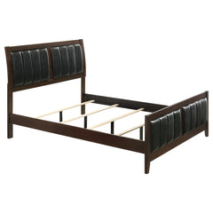 Tampa Furniture Outlet - Coaster - Carlton Wood Queen Panel Bed Cappuccino - 202091Q