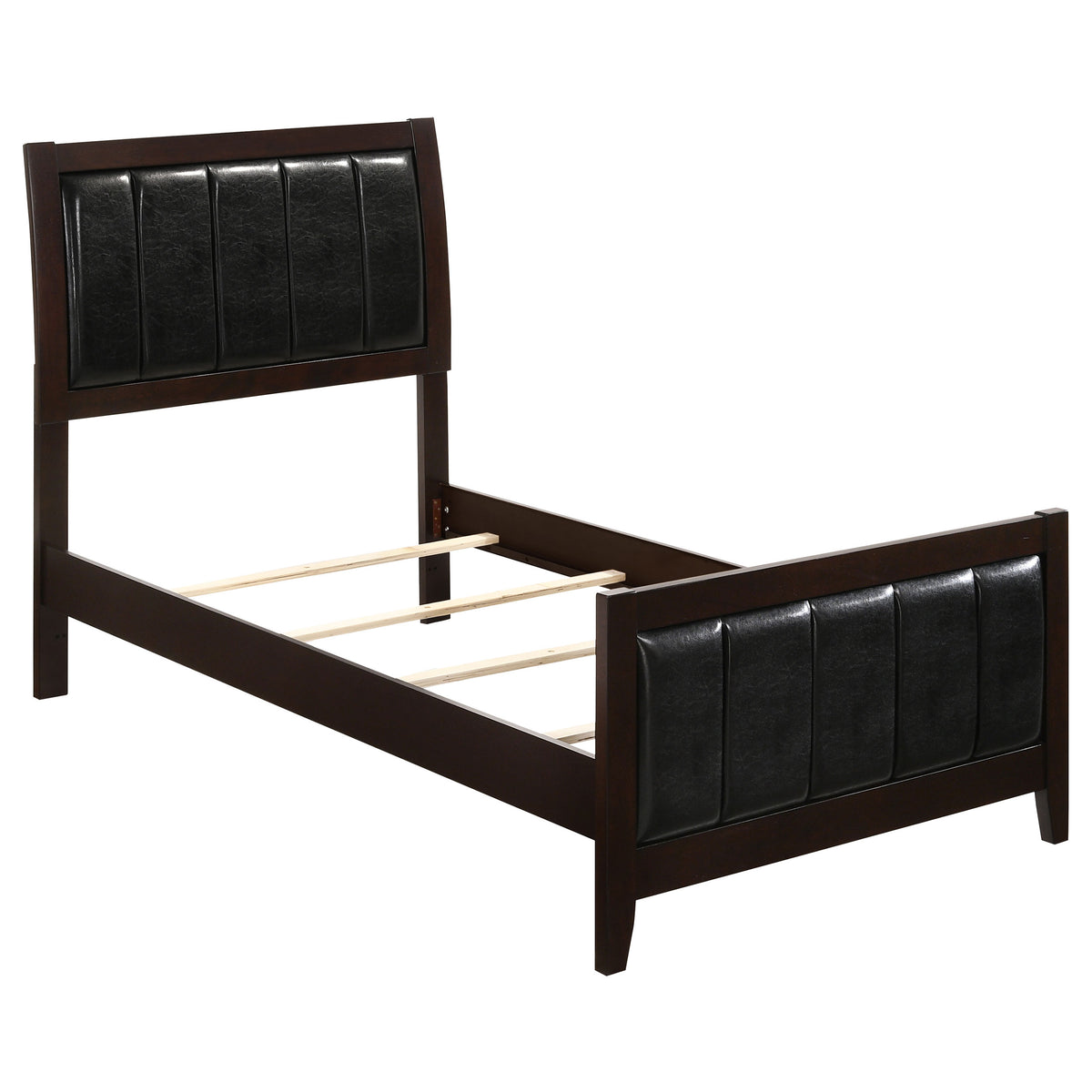 Tampa Furniture Outlet - Coaster - Carlton Wood Twin Panel Bed Cappuccino - 202091T