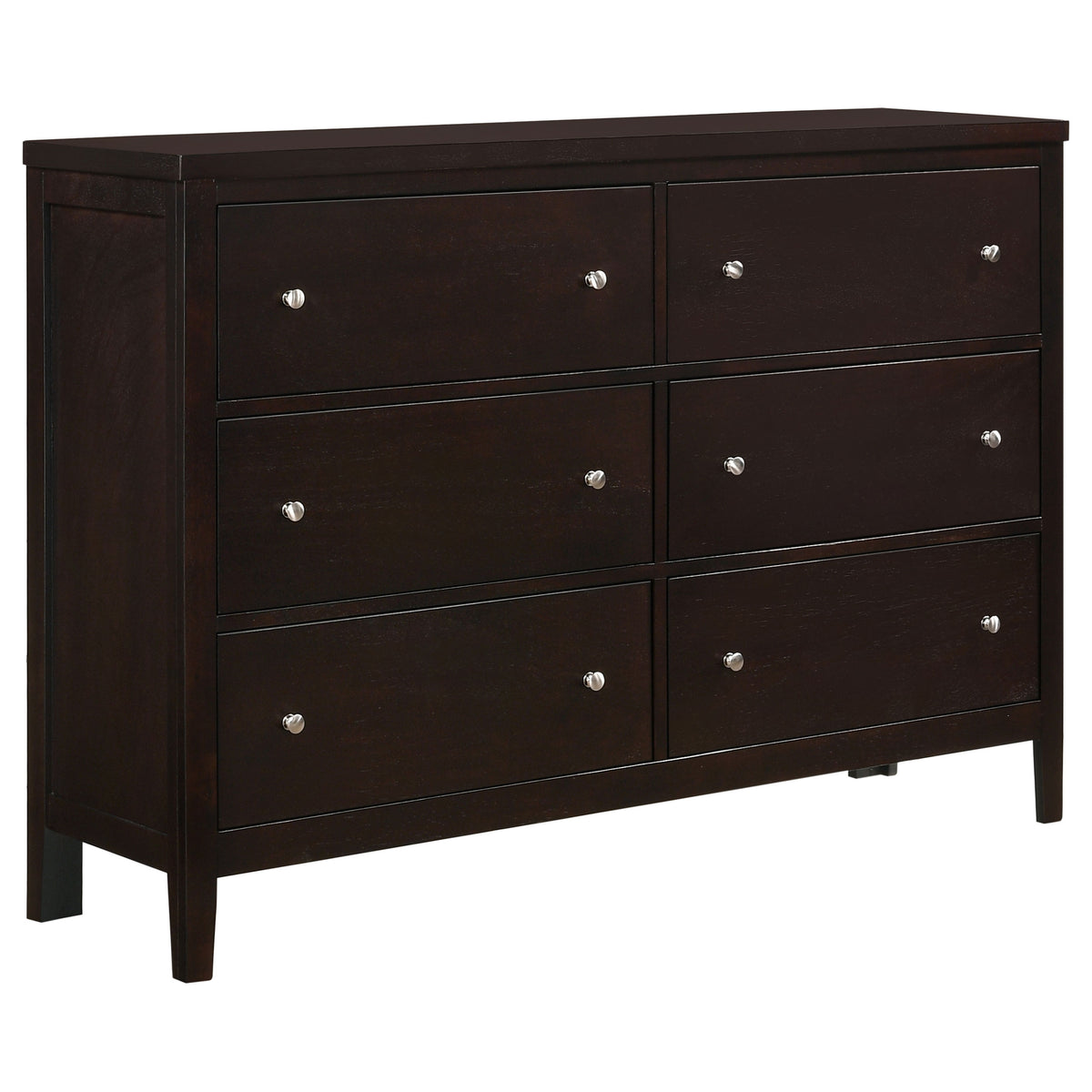 Tampa Furniture Outlet - Coaster - Carlton 6-drawer Dresser Cappuccino - 202093