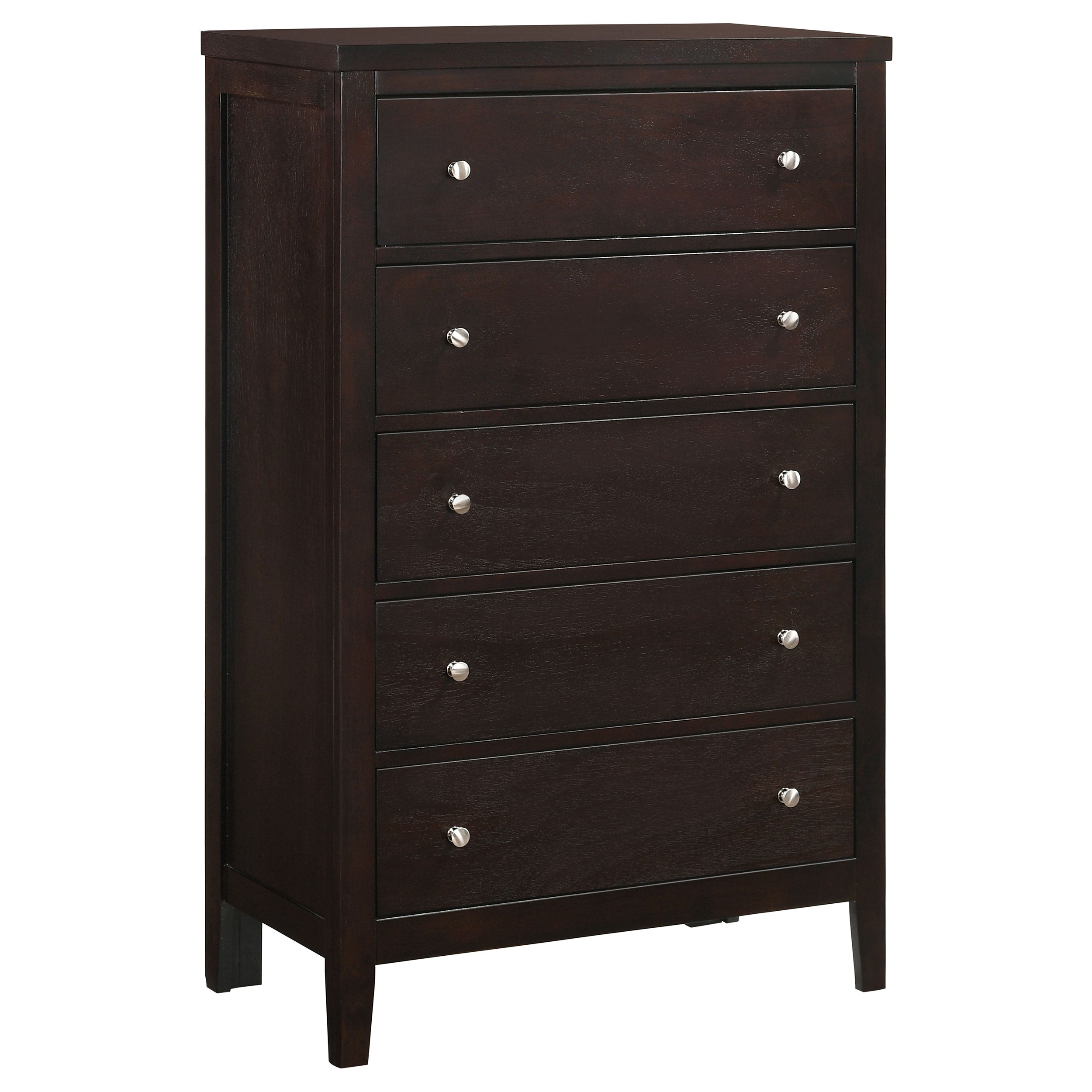 Tampa Furniture Outlet - Coaster - Carlton 5-drawer Bedroom Chest Cappuccino - 202095