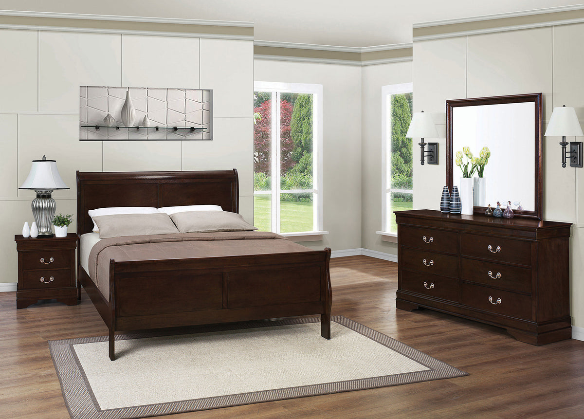 Tampa Furniture Outlet - Coaster - Louis Philippe 4-piece Queen Bedroom Set Cappuccino - 202411Q-S4