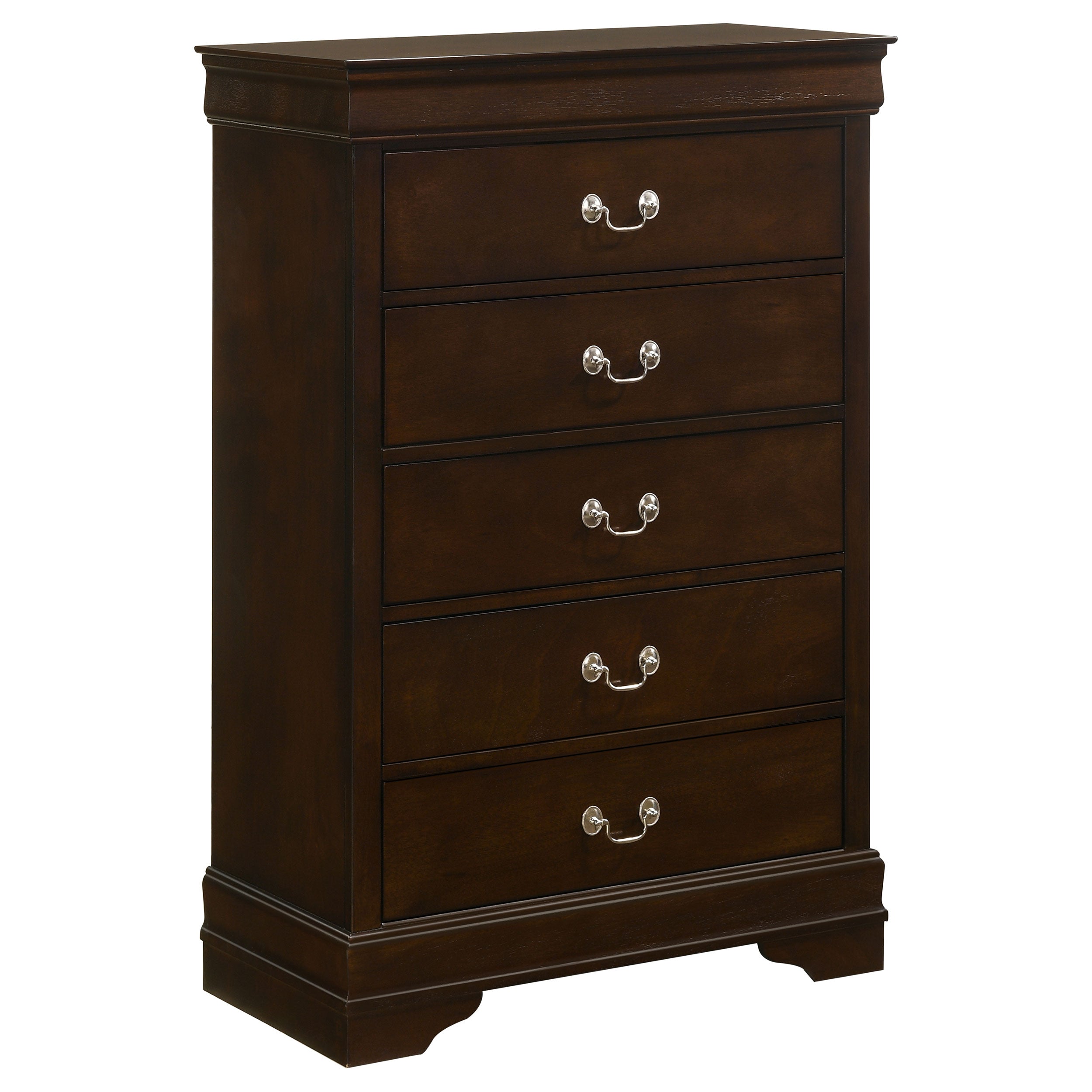 Tampa Furniture Outlet - Coaster - Louis Philippe 5-drawer Bedroom Chest Cappuccino - 202415
