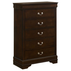 Tampa Furniture Outlet - Coaster - Louis Philippe 5-drawer Bedroom Chest Cappuccino - 202415