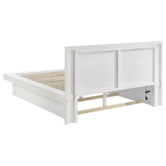 Jessica 4-piece Eastern King LED Bedroom Set Snow White