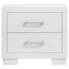 Jessica 2-drawer Nightstand Snow White