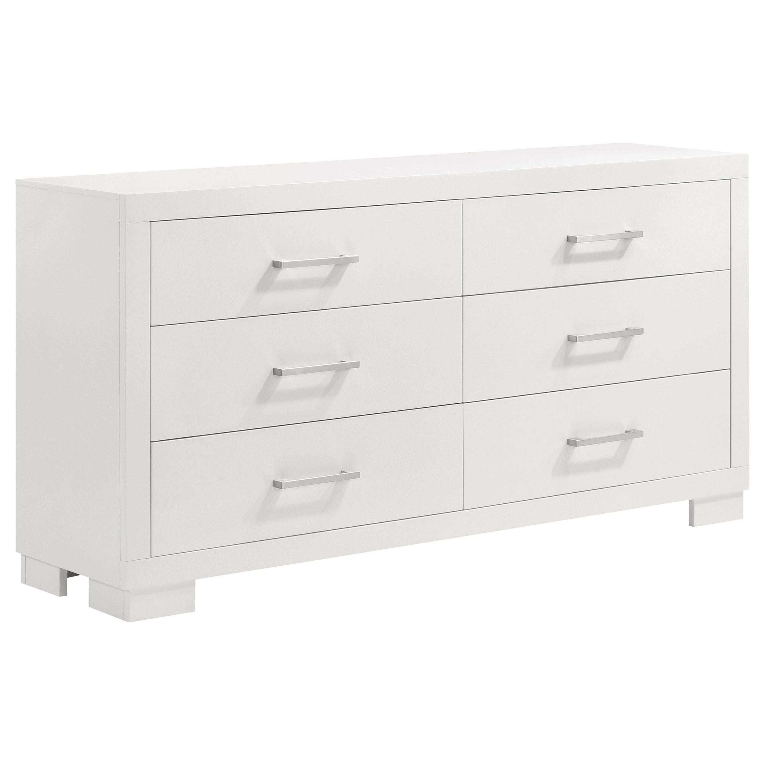 Tampa Furniture Outlet - Coaster - Jessica 6-drawer Dresser Snow White - 202993