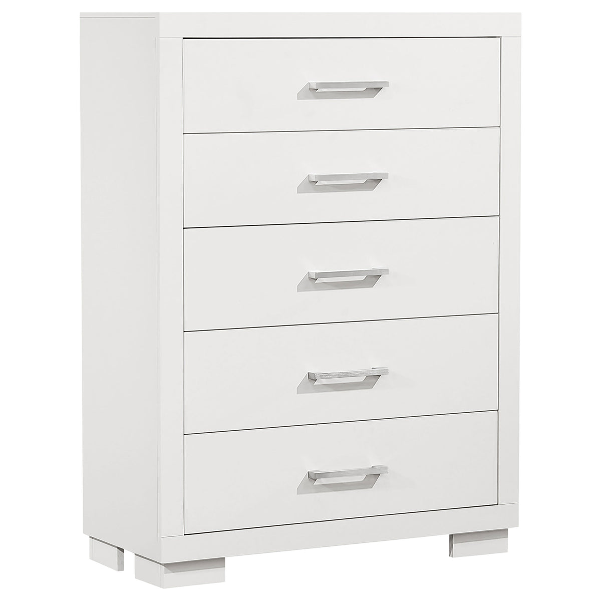 Tampa Furniture Outlet - Coaster - Jessica 5-drawer Bedroom Chest Snow White - 202995