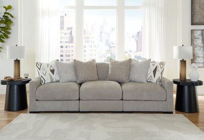 Tampa Furniture Outlet Lutz - Ashley Furniture - Aslan Court Sectional - RAF 3-Piece Sofa Sectional / Pebble - 20305S2