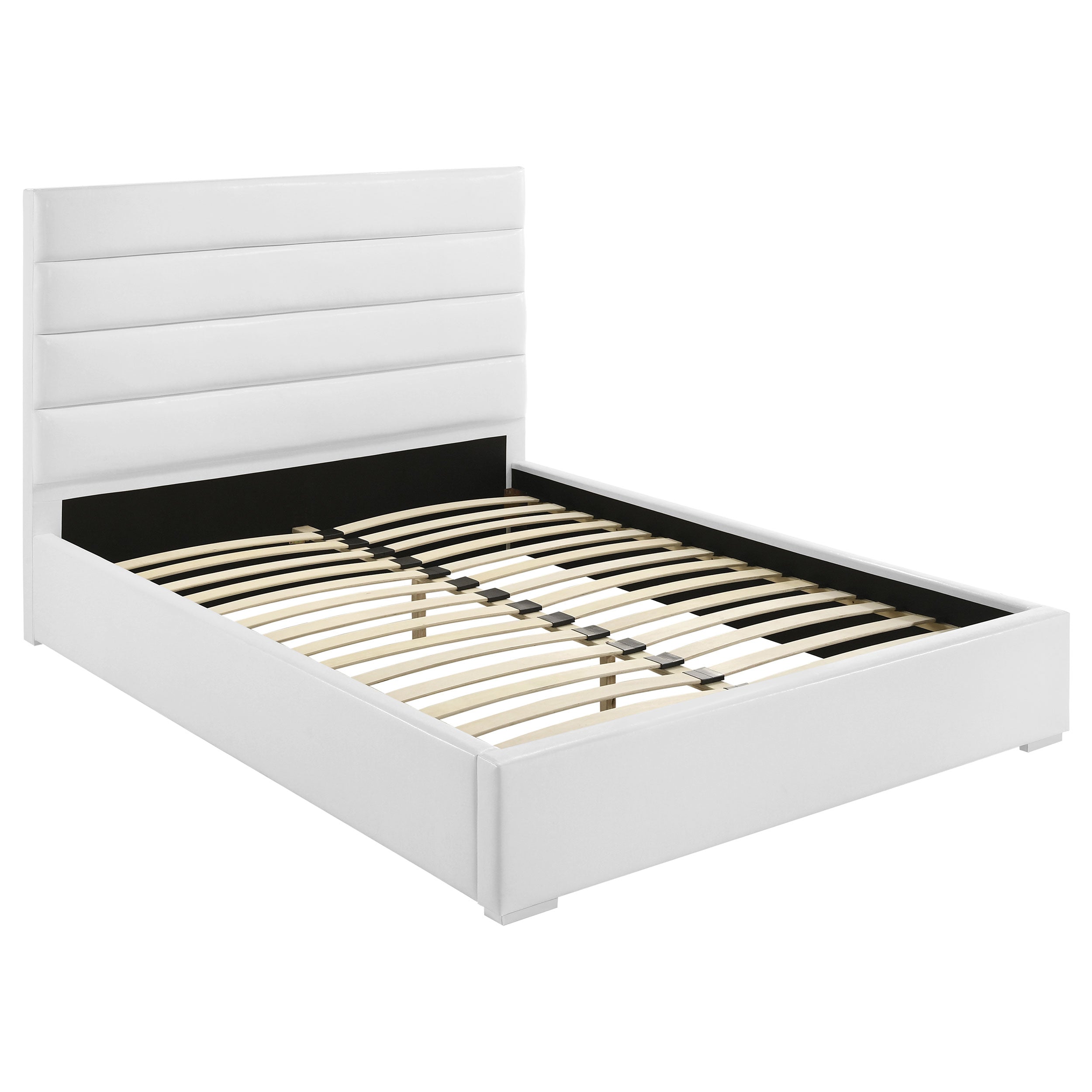 Tampa Furniture Outlet - Coaster - Felicity 53-inch Upholstered California King Bed White - 203511KW
