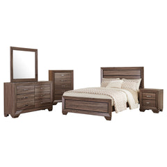 Tampa Furniture Outlet - Coaster - Kauffman 5-piece California King Bedroom Set Washed Taupe - 204191KW-S5
