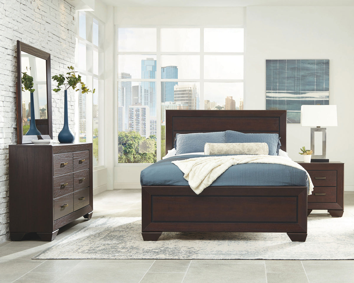 Tampa Furniture Outlet - Coaster - Kauffman 4-piece Queen Bedroom Set Dark Cocoa - 204391Q-S4