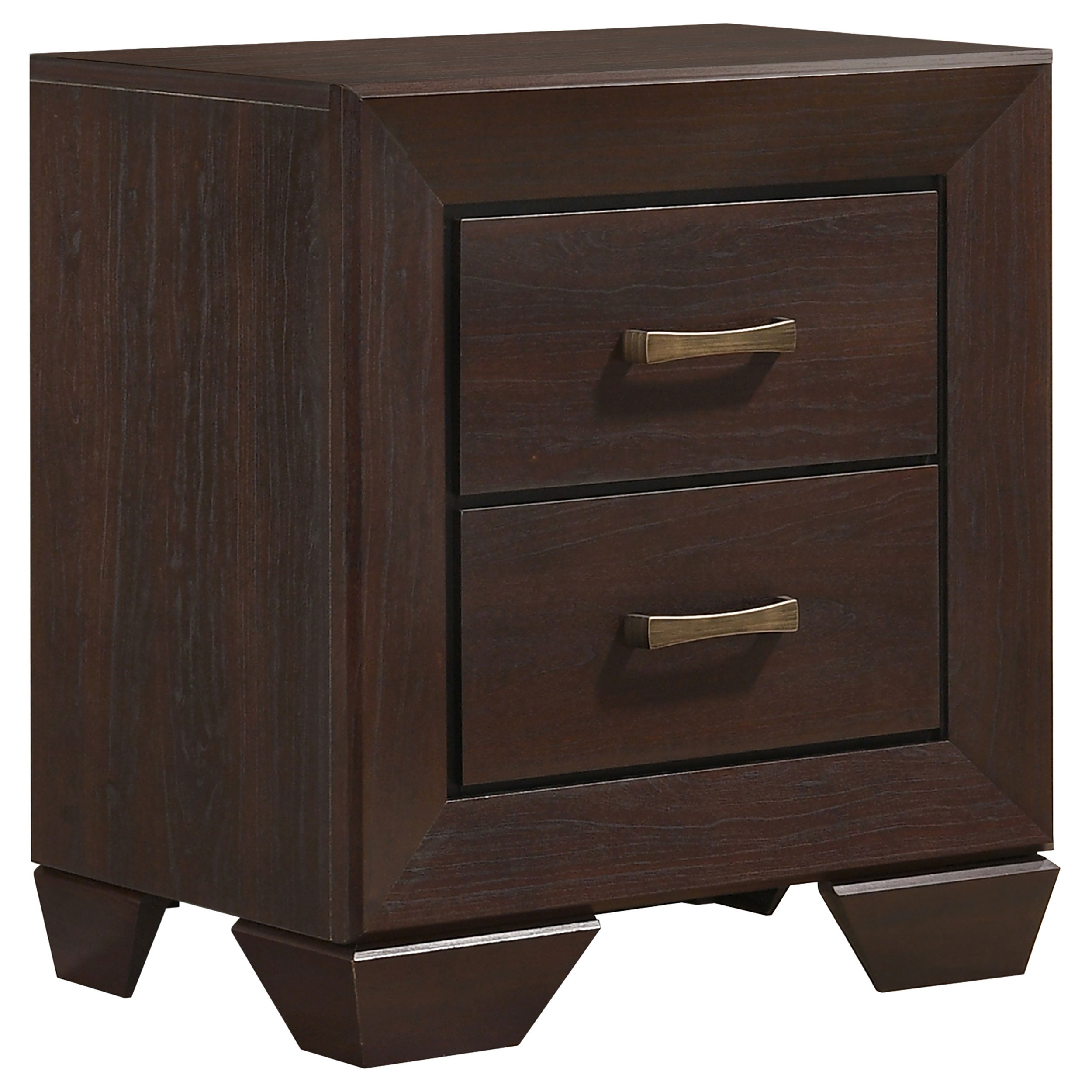 Tampa Furniture Outlet - Coaster - Kauffman 2-drawer Nightstand Dark Cocoa - 204392