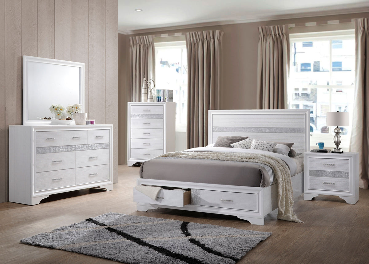 Tampa Furniture Outlet - Coaster - Miranda 5-piece Queen Bedroom Set White - 205111Q-S5