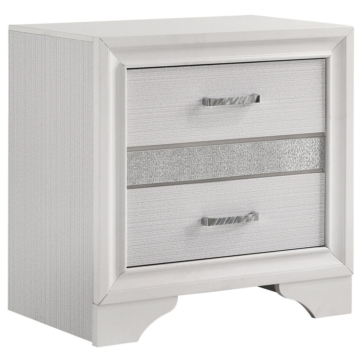 Tampa Furniture Outlet - Coaster - Miranda 3-drawer Nightstand Bedside Table White - 205112