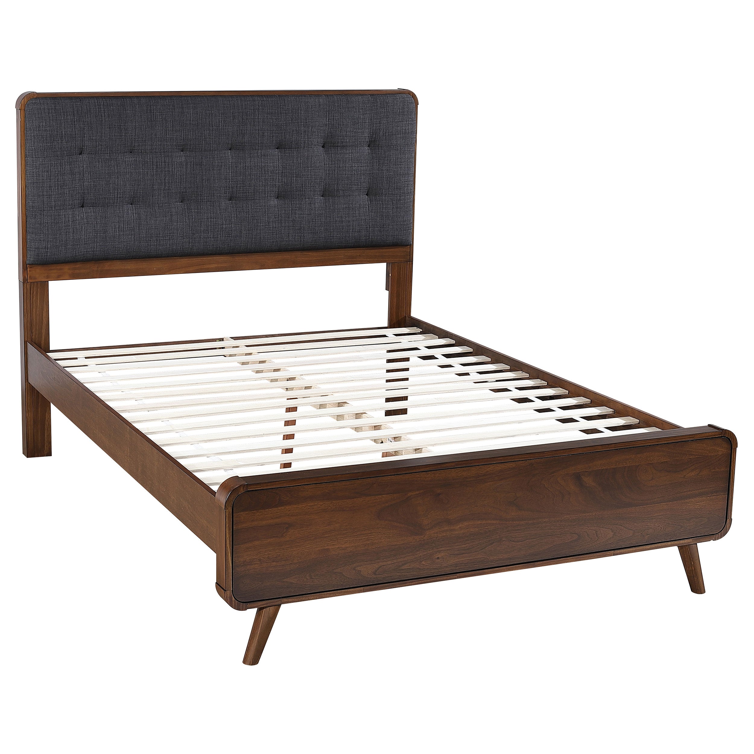 Tampa Furniture Outlet - Coaster - Robyn Wood Full Platform Bed Dark Walnut - 205131F
