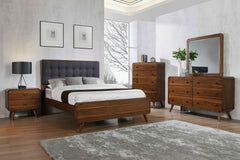 Tampa Furniture Outlet - Coaster - Robyn 5-piece California King Bedroom Set Dark Walnut - 205131KW-S5