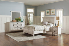 Tampa Furniture Outlet - Coaster - Franco 4-piece Queen Bedroom Set Distressed White - 205331Q-S4