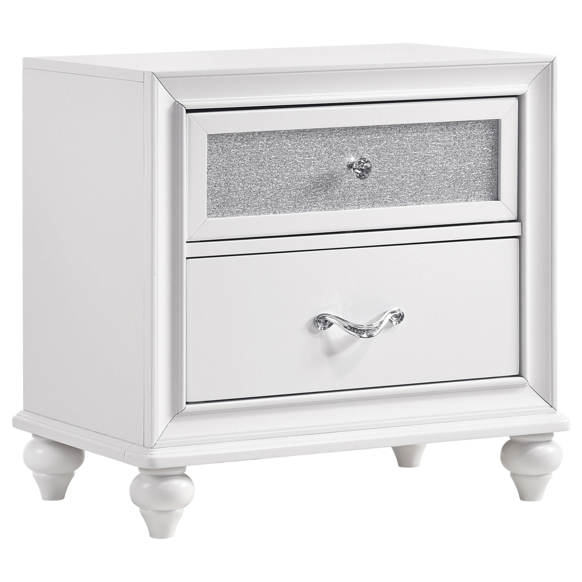 Tampa Furniture Outlet - Coaster - Barzini 2-drawer Nightstand White - 205892