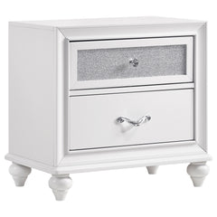 Tampa Furniture Outlet - Coaster - Barzini 2-drawer Nightstand White - 205892