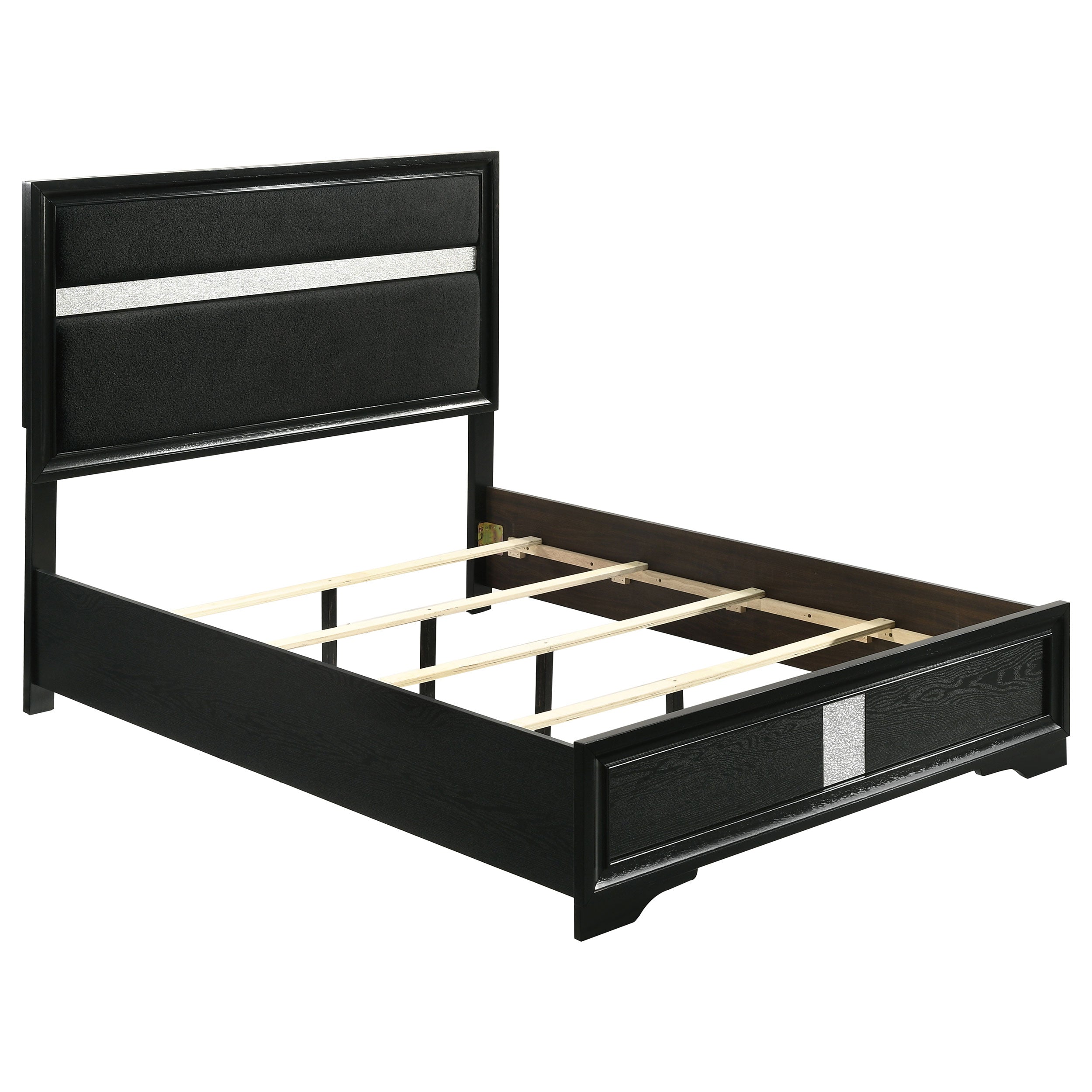 Tampa Furniture Outlet - Coaster - Miranda 54-inch Upholstered Full Panel Bed Black - 206360F