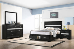 Tampa Furniture Outlet - Coaster - Miranda 4-piece Full Bedroom Set Black - 206361F-S4