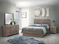 Tampa Furniture Outlet - Coaster - Brantford 4-piece Queen Bedroom Set Barrel Oak - 207041Q-S4