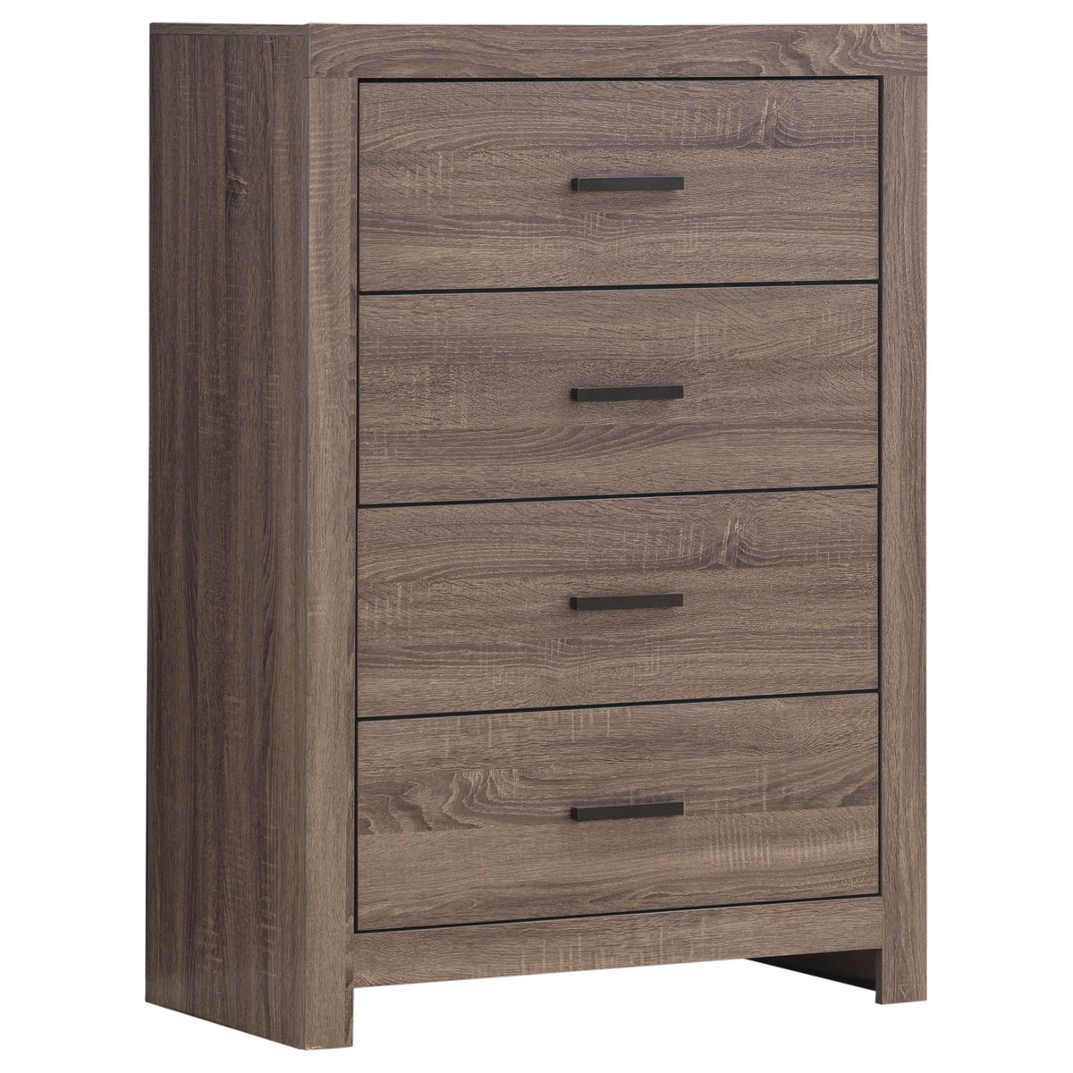 Tampa Furniture Outlet - Coaster - Brantford 4-drawer Bedroom Chest Barrel Oak - 207045