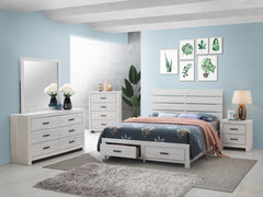 Tampa Furniture Outlet - Coaster - Brantford 5-piece Eastern King Bedroom Set Coastal White - 207050KE-S5