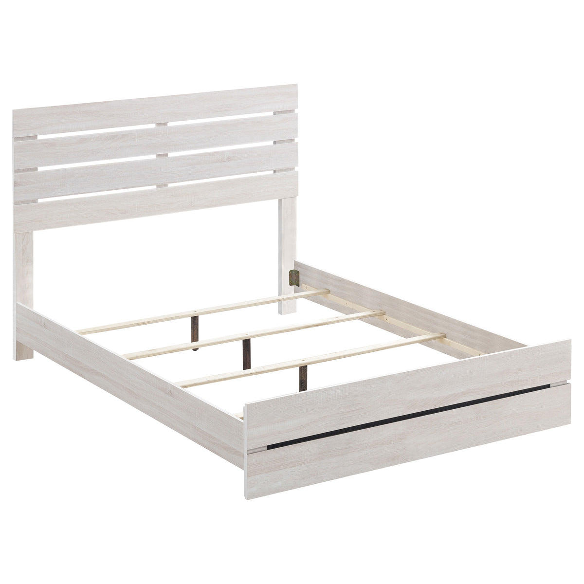 Tampa Furniture Outlet - Coaster - Brantford Wood Queen Panel Bed Coastal White - 207051Q