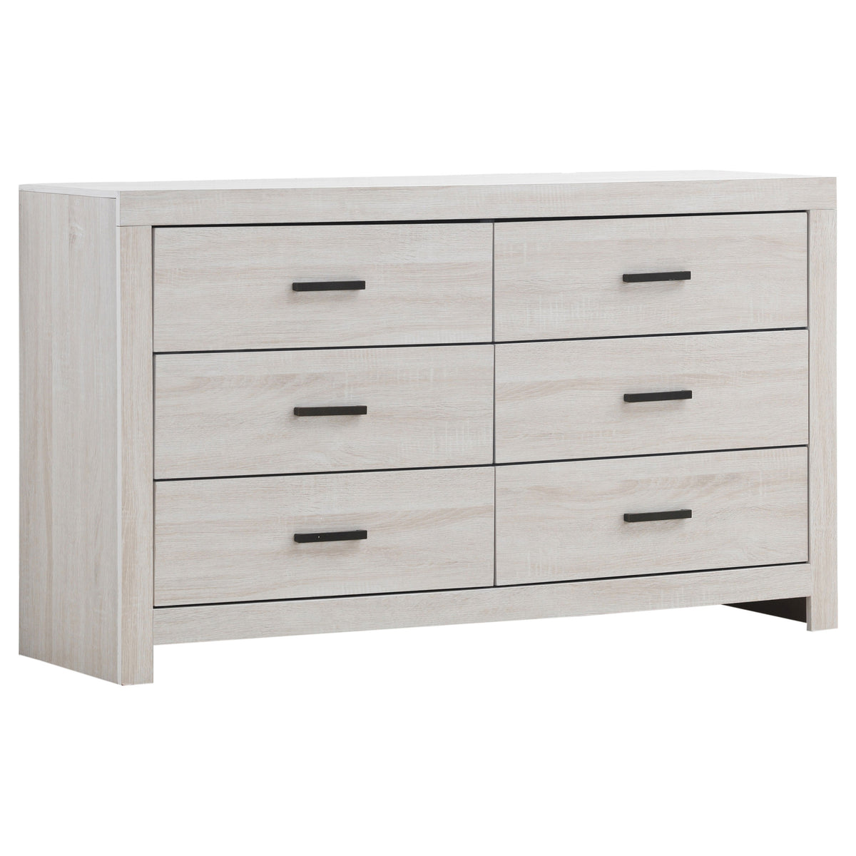 Tampa Furniture Outlet - Coaster - Brantford 6-drawer Dresser Coastal White - 207053