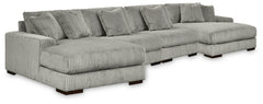 Tampa Furniture Outlet Lutz - Ashley Furniture - Lindyn 4-Piece Sectional with Double Chaise - 4-Piece Sectional with Double Chaise - 21105S20