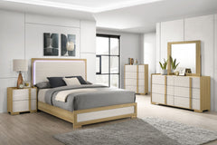 Tampa Furniture Outlet - Coaster - Hyland 5-piece Eastern King Bedroom Set Natural - 215651KE-S5