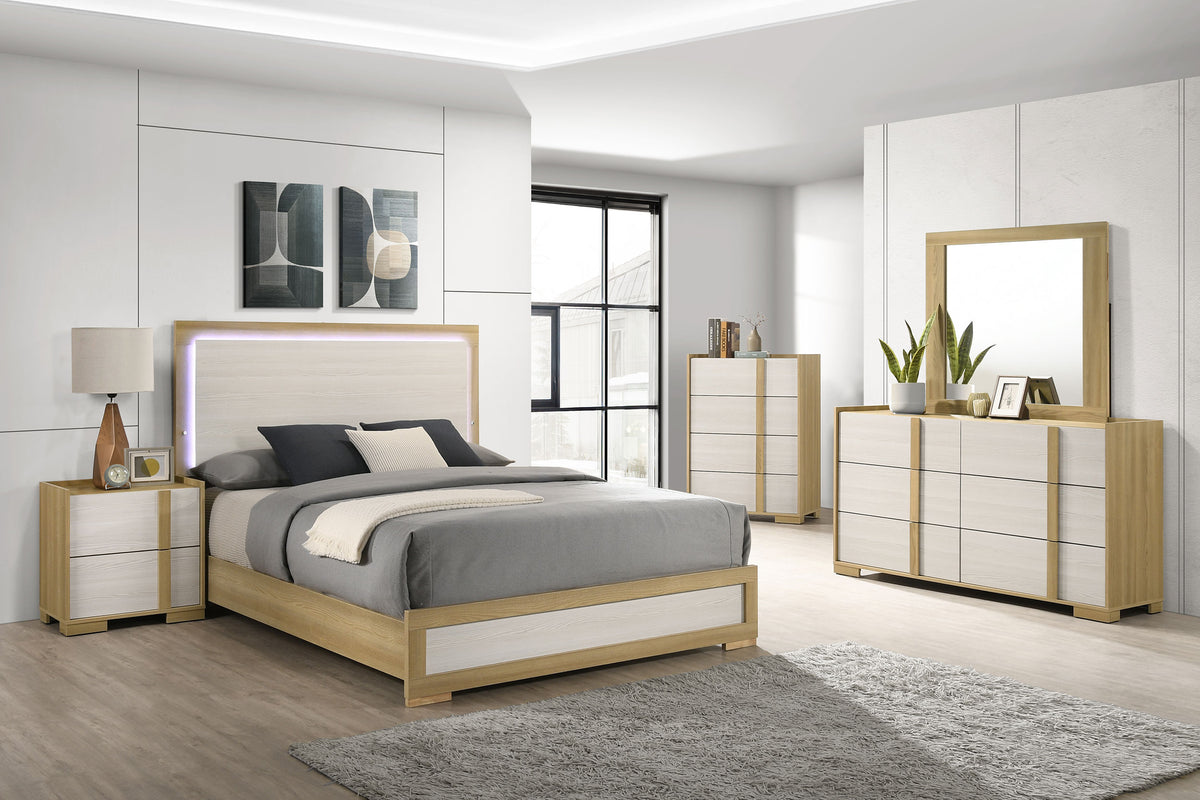 Tampa Furniture Outlet - Coaster - Hyland 5-piece Queen Bedroom Set Natural - 215651Q-S5
