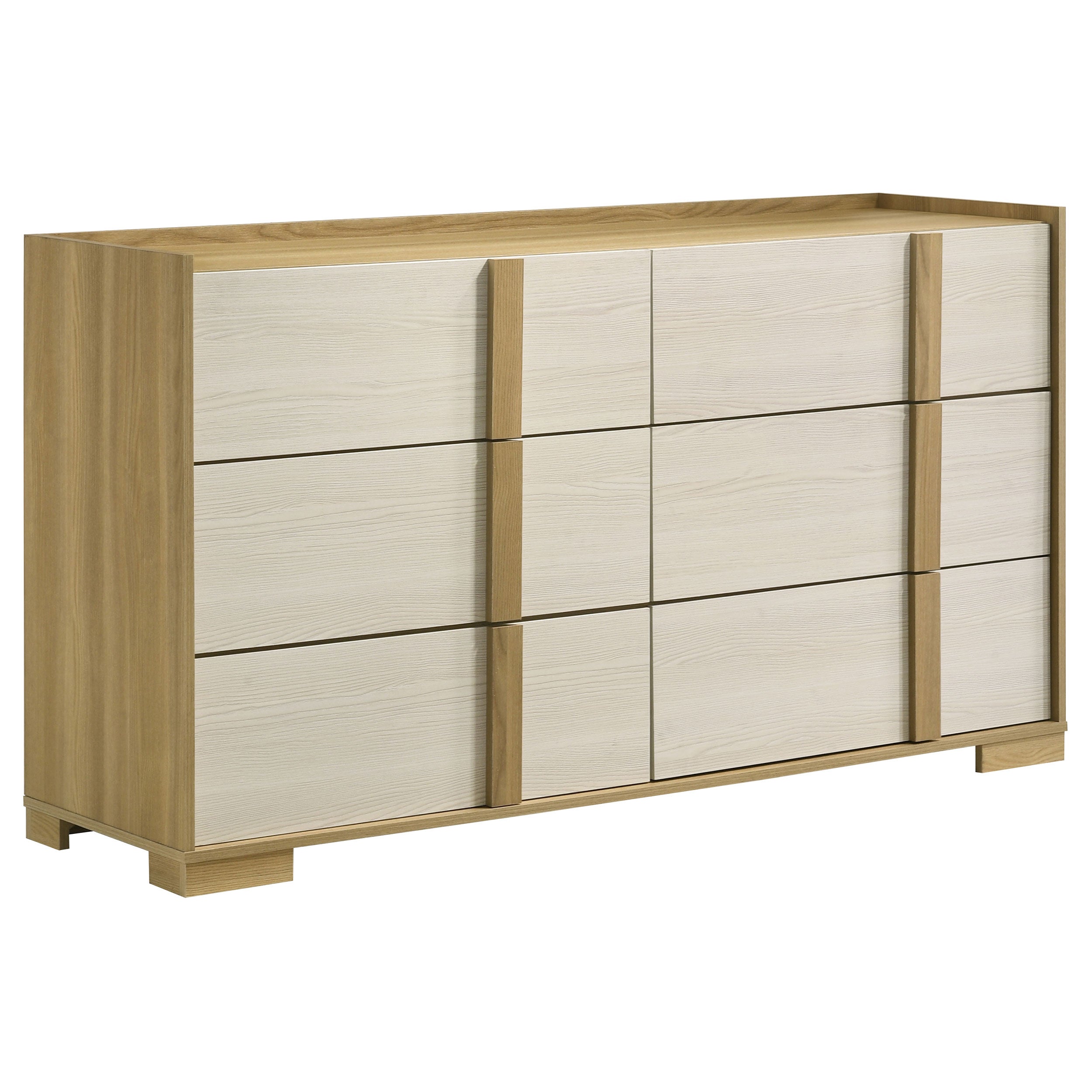 Tampa Furniture Outlet - Coaster - Hyland 6-drawer Dresser Natural - 215653