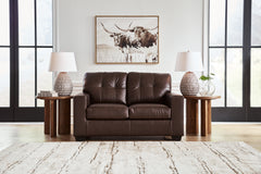 Tampa Furniture Outlet Lutz - Ashley Furniture - Santorine Living Room - Loveseat / Dark Brown - 2170635