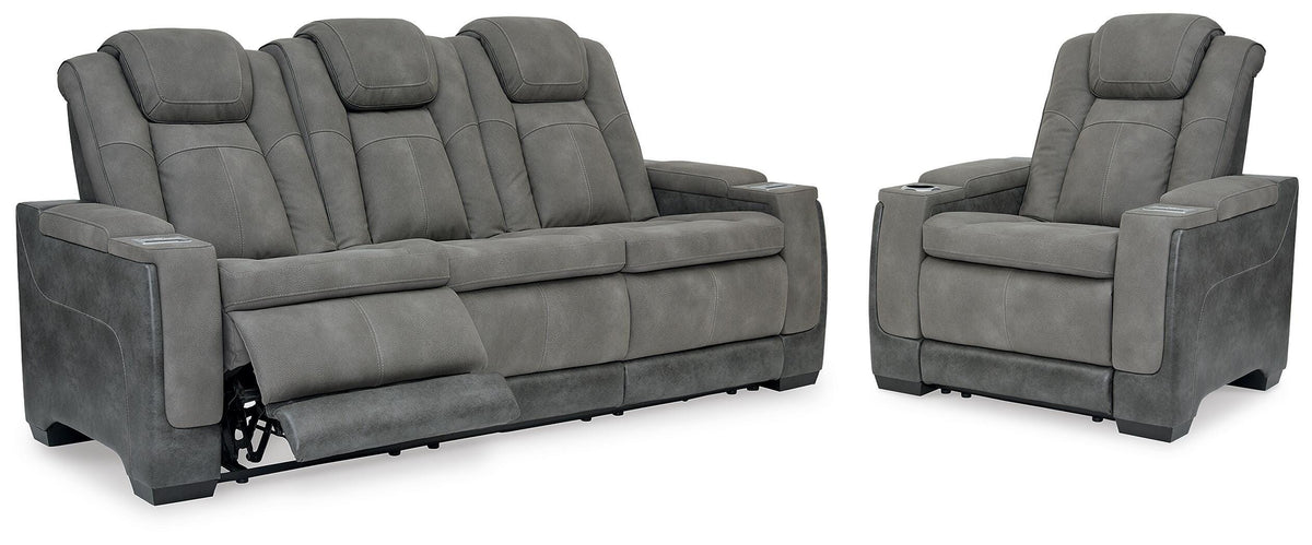 Tampa Furniture Outlet Lutz - Ashley Furniture - Next-Gen Durapella Power Reclining Sofa and Power Recliner - Power Reclining Sofa and Power Recliner - 22004U3