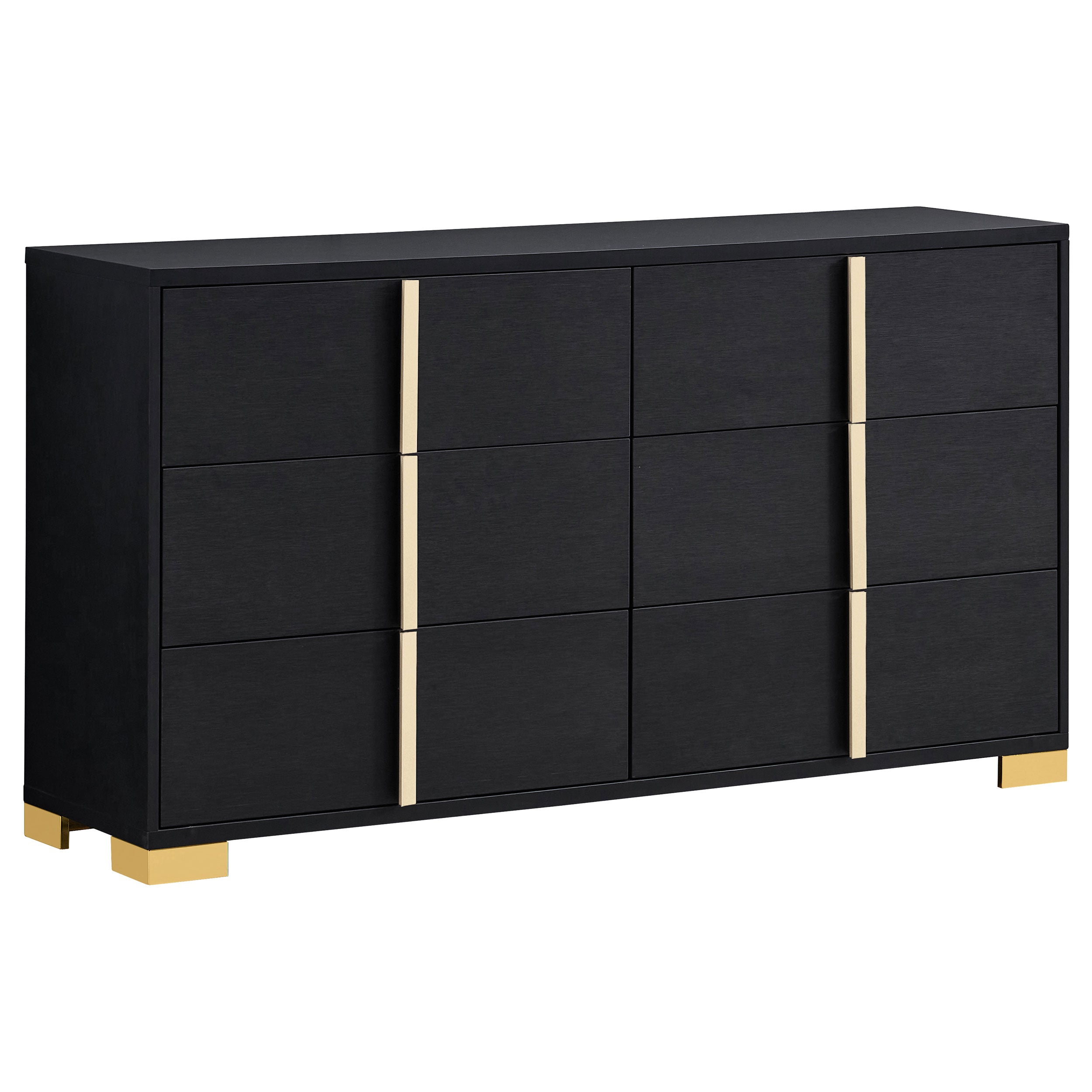 Tampa Furniture Outlet - Coaster - Marceline 6-drawer Dresser Black - 222833