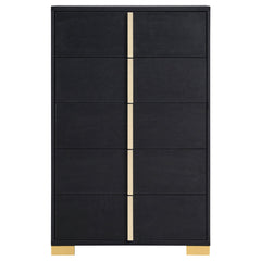 Marceline 5-drawer Bedroom Chest Black